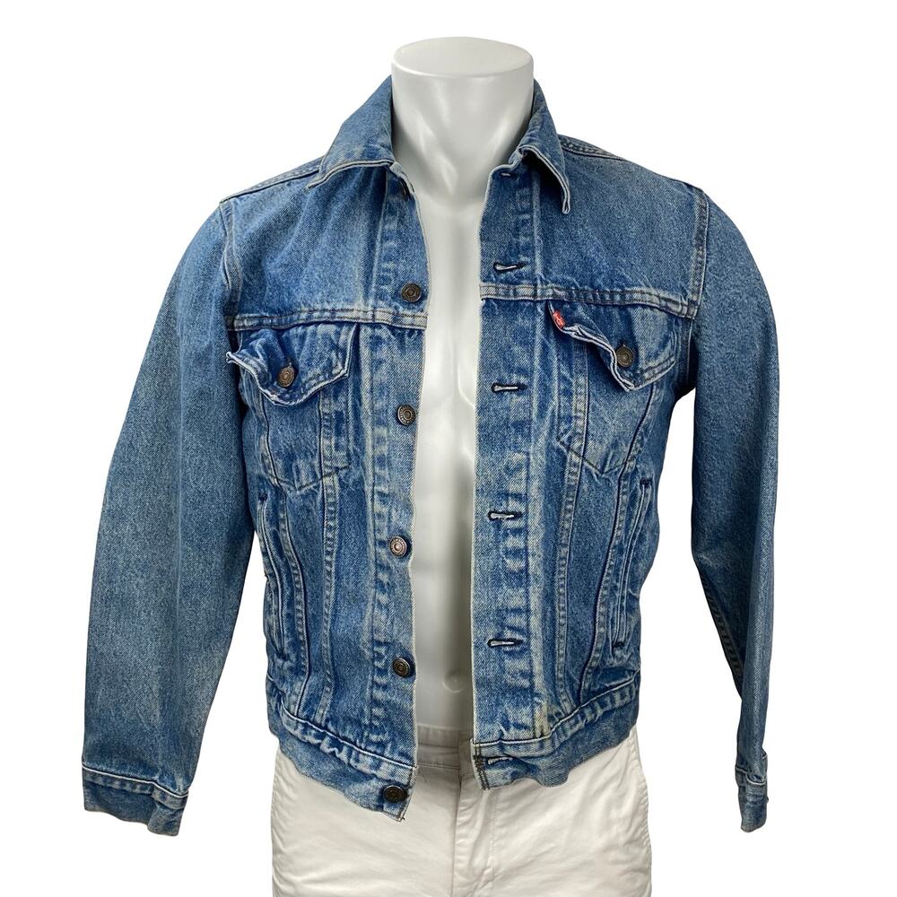 Levi's 70506 Type III Men's Collared Long Sleeve Trucker Denim Coat Jacket Sz 38